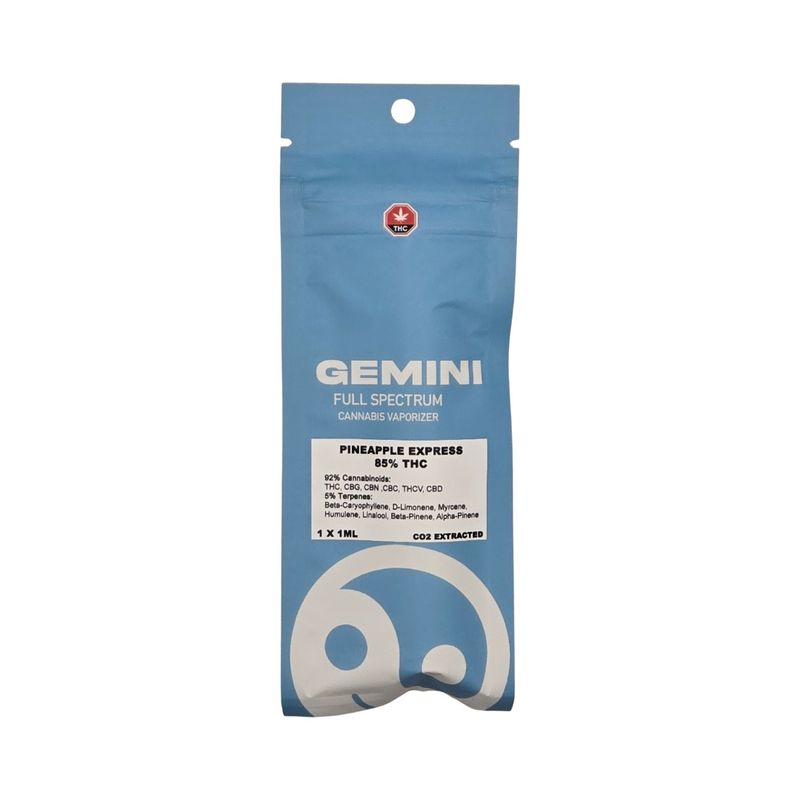 Gemini 1g vape, Strain: Pineapple express