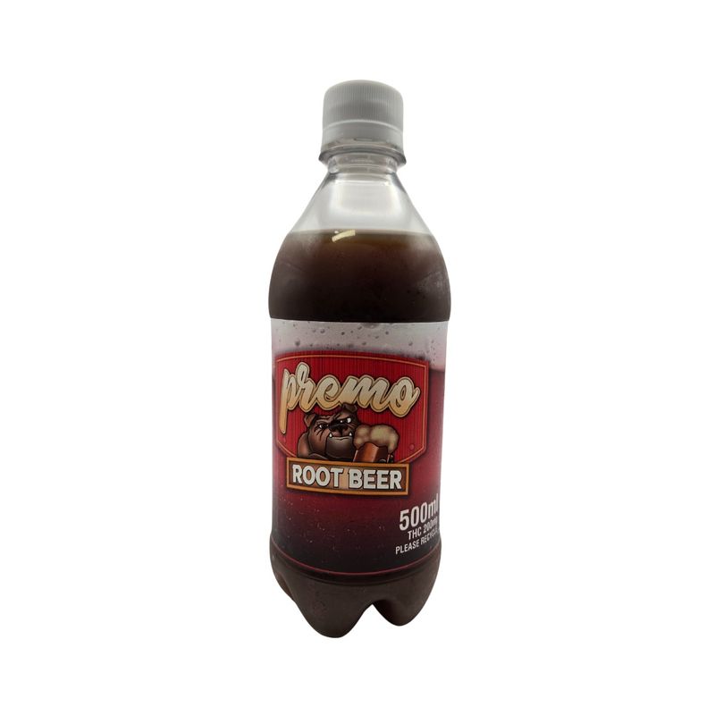 Premo THC infused soda 200mg, Flavor: Root beer