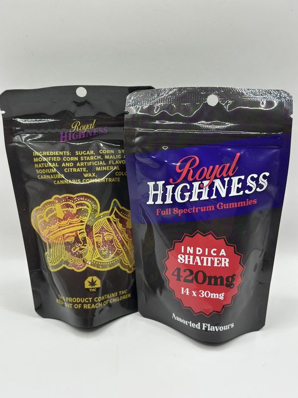 Royal Highness shatter gummies 420mg