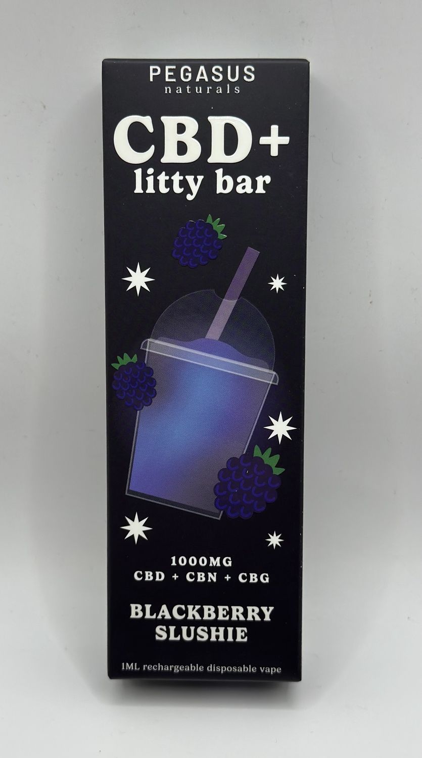 CBD litty bar, Flavor: Black berry slushie