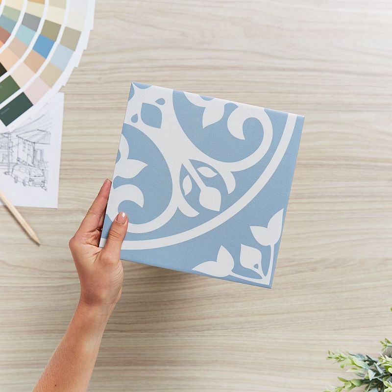 PICASSO FLORAL LIGHT BLUE DF206 200 X 200 X 8.5MM