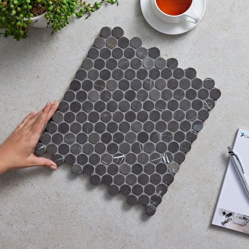 AURA PIETRA GREY HONED PENNY D=23MM PGPR23-H 0.0872m2/Sheet