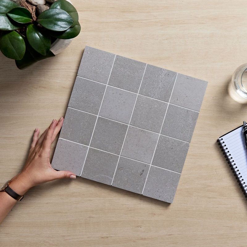 AURA NEW GREY HONED SQUARE 75X7MM (PCE) NGSQ75-H 0.093m2/Sheet