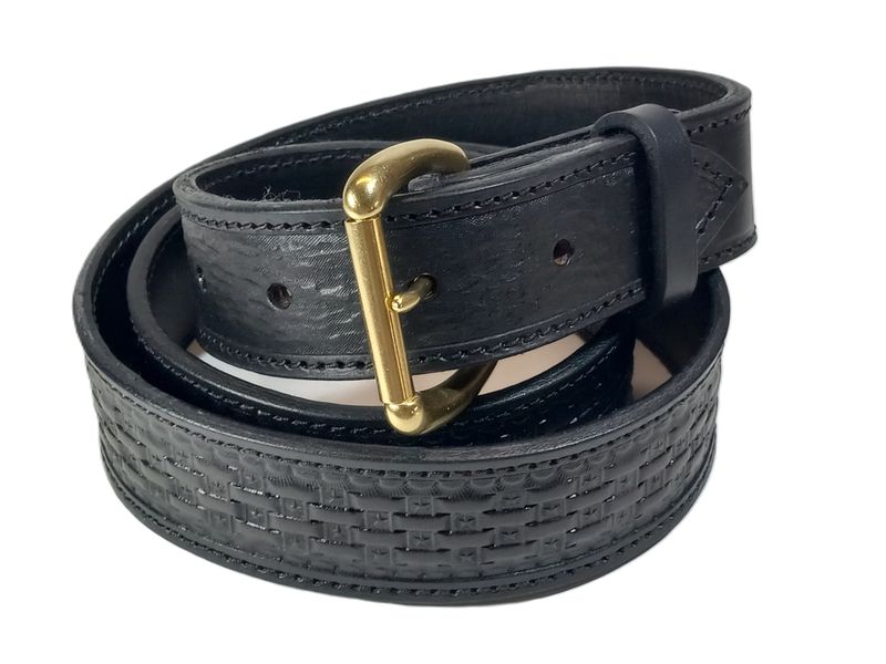 Traditional Trucker&#39;s Basket Weave Belt