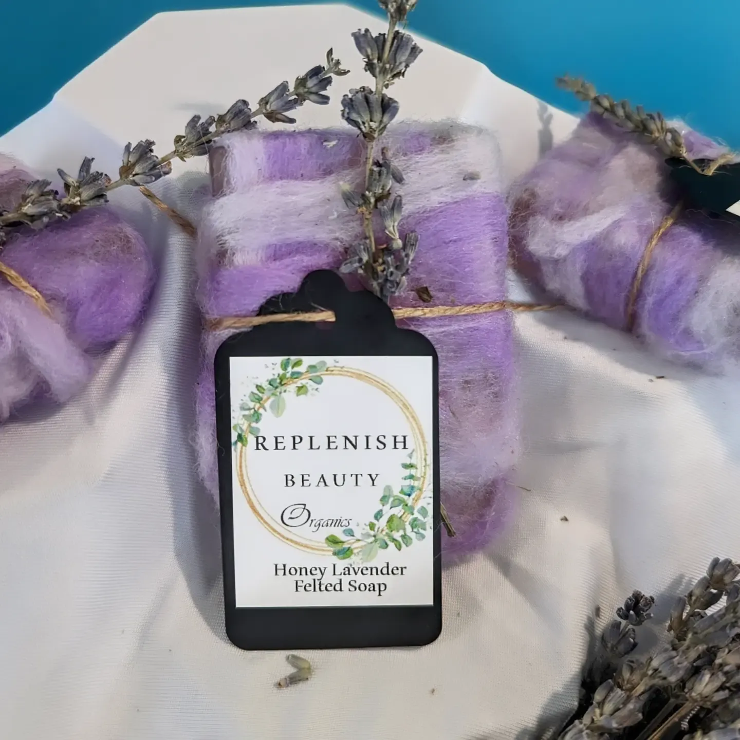 Honey Lavender Felted Soap