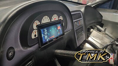New Edge Mustang Dash Decals