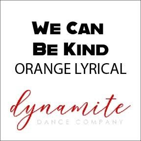 We Can Be Kind - Orange Lyrical