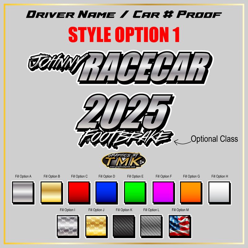 Driver Name / Car # Sets