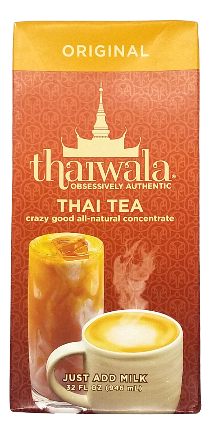 THAIWALA THAI TEA ALL NATURAL CONCENTRATE THAIWALA 原味泰茶 浓缩包装(32FL OZ)