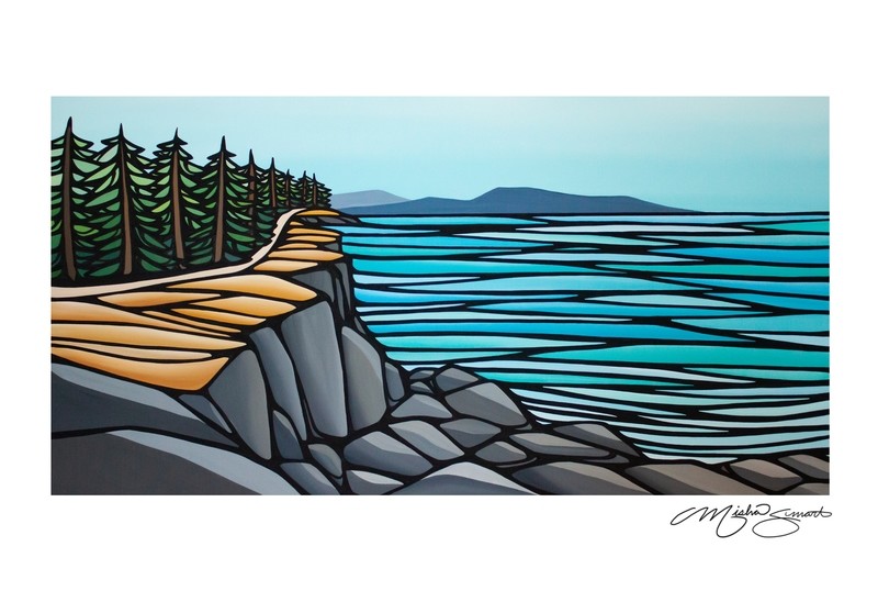 Giclee Print on Canvas- Helliwell- Hornby Island