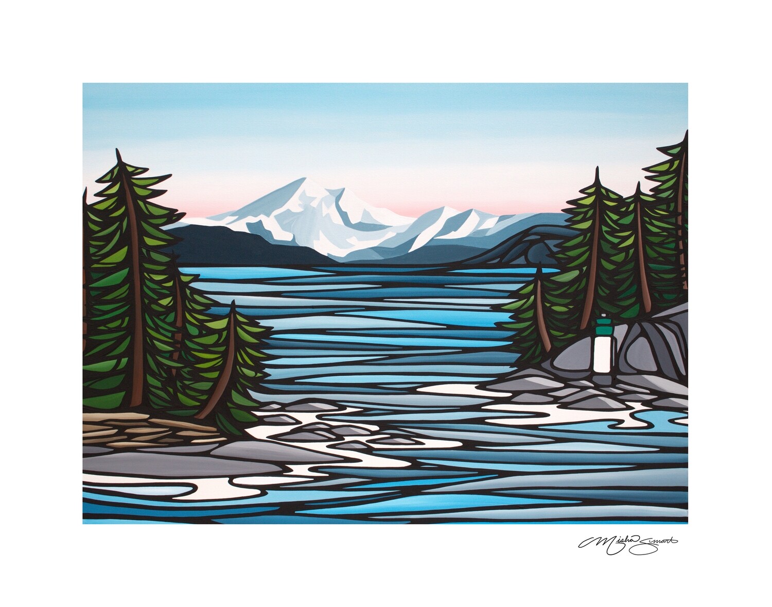 Mount Baker, 30x40 Giclee Print on Canvas