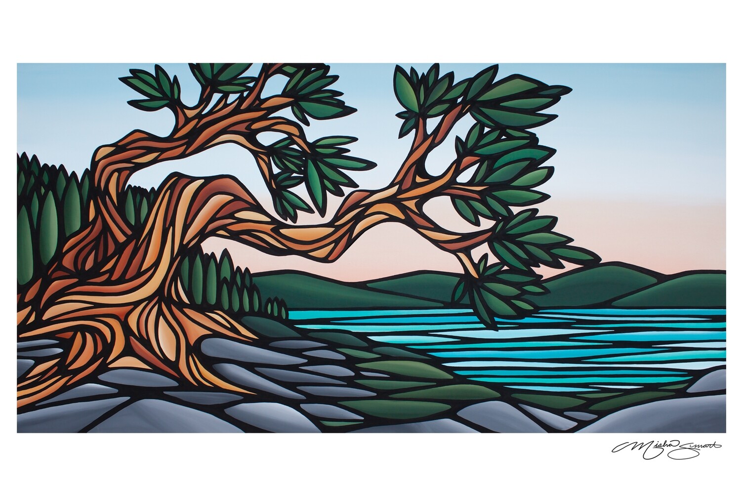 Giclee Print on Canvas- On the Rocks