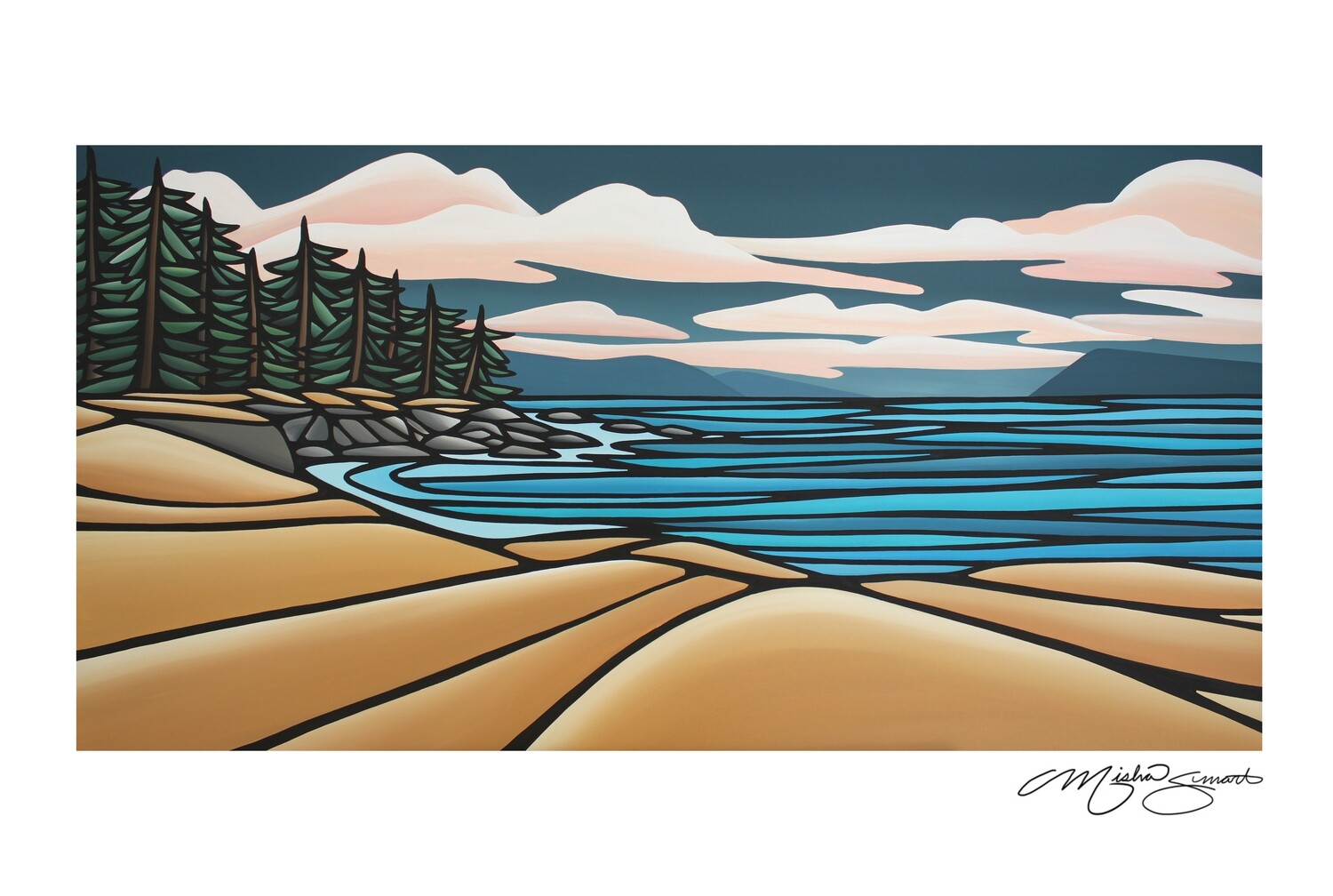 Giclee Print on Canvas- Helliwell Park- Hornby Island