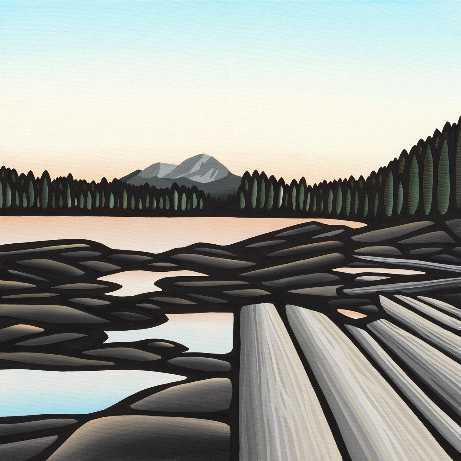Art Print- 'Cordova Bay- Views of Mount Doug'