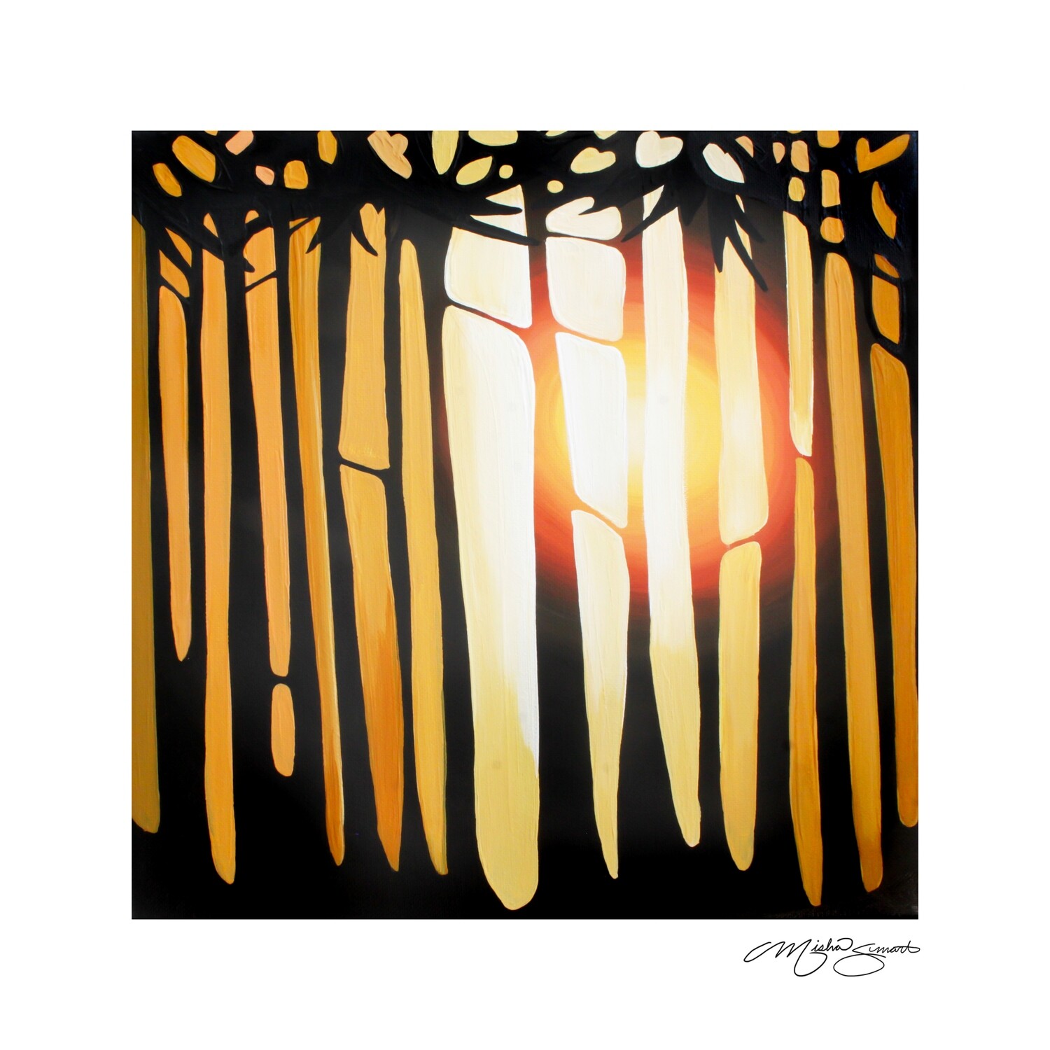 Giclee Print on Canvas- Light Study- Summer Sunset