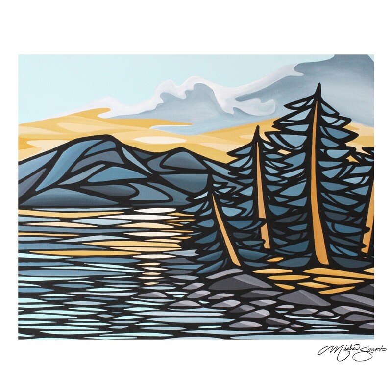 11x14 Framed &#39;Coastal Skies&#39; Print