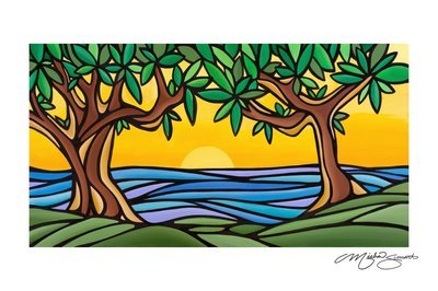 Art Print- Arbutus Trees
