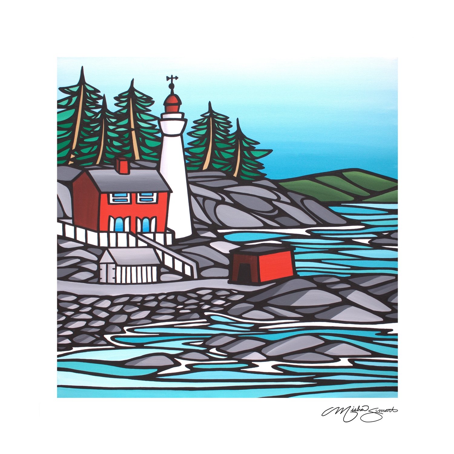 Giclee Print on Canvas- Fisgard Lighthouse