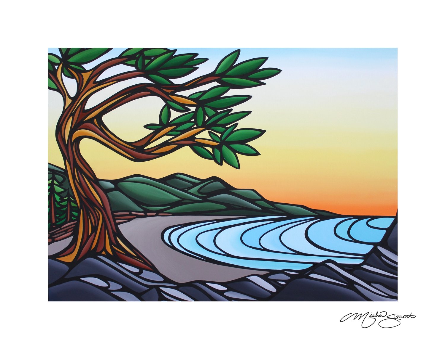 Giclee Print on Canvas- Tribune Bay