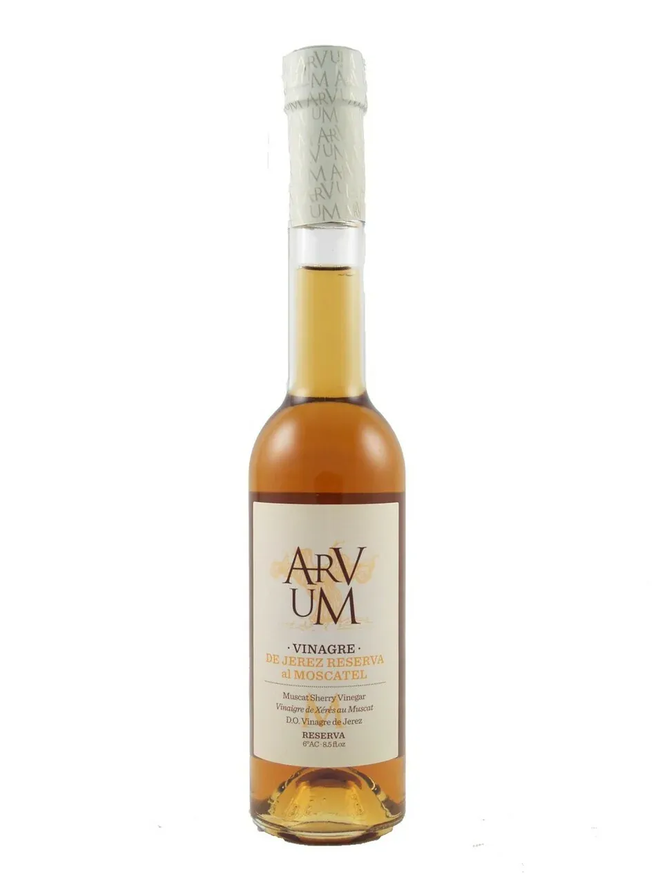250 ml bottle of Avrum Moscatel Sherry Vinegar from Andalucía, Spain – cask-aged for 2 years from sweet Moscatel grapes. 