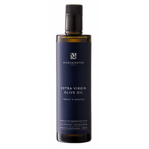 500 ml bottle of Morgenster Extra Virgin Olive Oil – South African EVOO from Stellenbosch with fruity, peppery flavor
