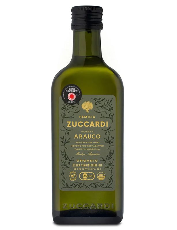 500 ml bottle of Zuccardi Arauco Organic Extra-Virgin Olive Oil – Argentine EVOO from Mendoza with bold, aromatic flavor