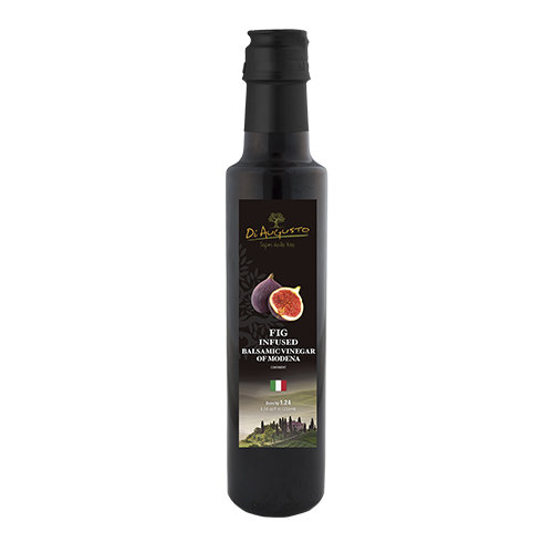 Frantoio Augusto Infused Balsamic - Fig Bottle of Frantoio Augusto Fig-Infused Balsamic Vinegar with fig image on label