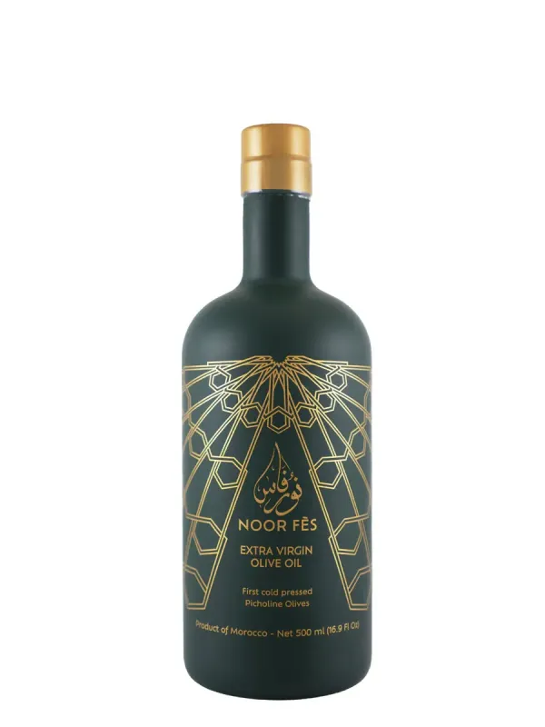 Noor Fès Moroccan Extra-Virgin Olive Oil Noor Fès Extra-Virgin Olive Oil bottle 500 ml – EVOO from Morocco