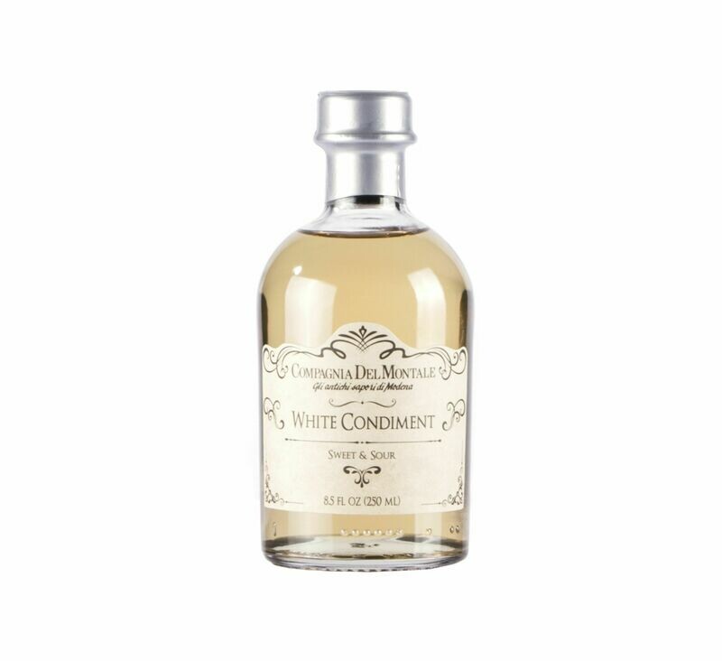 Compagnia Del Montale White Balsamic Condimenti 250 ml/8.5 oz bottle of Compagnia Del Montale White Balsamic Condimenti, Italian vinegar with rich, authentic flavor