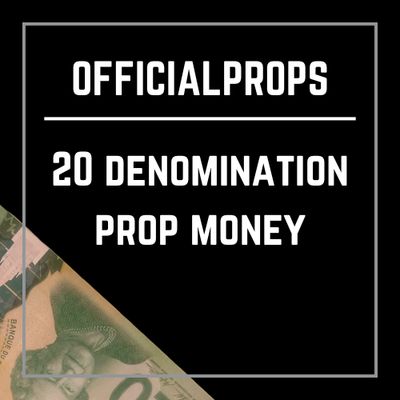 Prop Money Canada: $20 Bills - Full Print - 1 Stack (50pcs) - $1,000