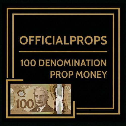 Prop Money Canada: $100 Bills - 1 Stack (50pcs) - $5,000