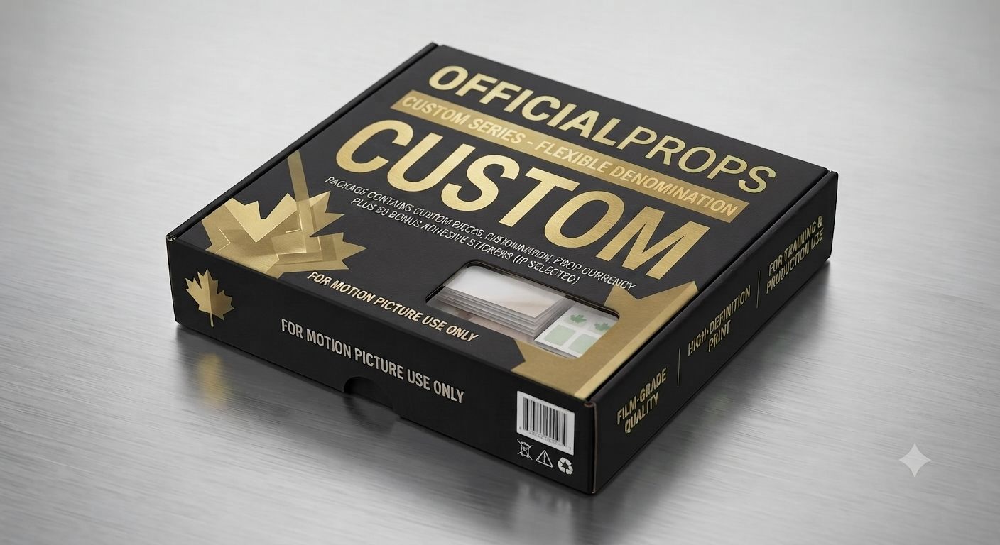 Custom Prop Currency & Sticker Set (Bulk Order - 5+ Pieces) Custom Prop Currency & Sticker Set (Bulk Order - 5+ Pieces)