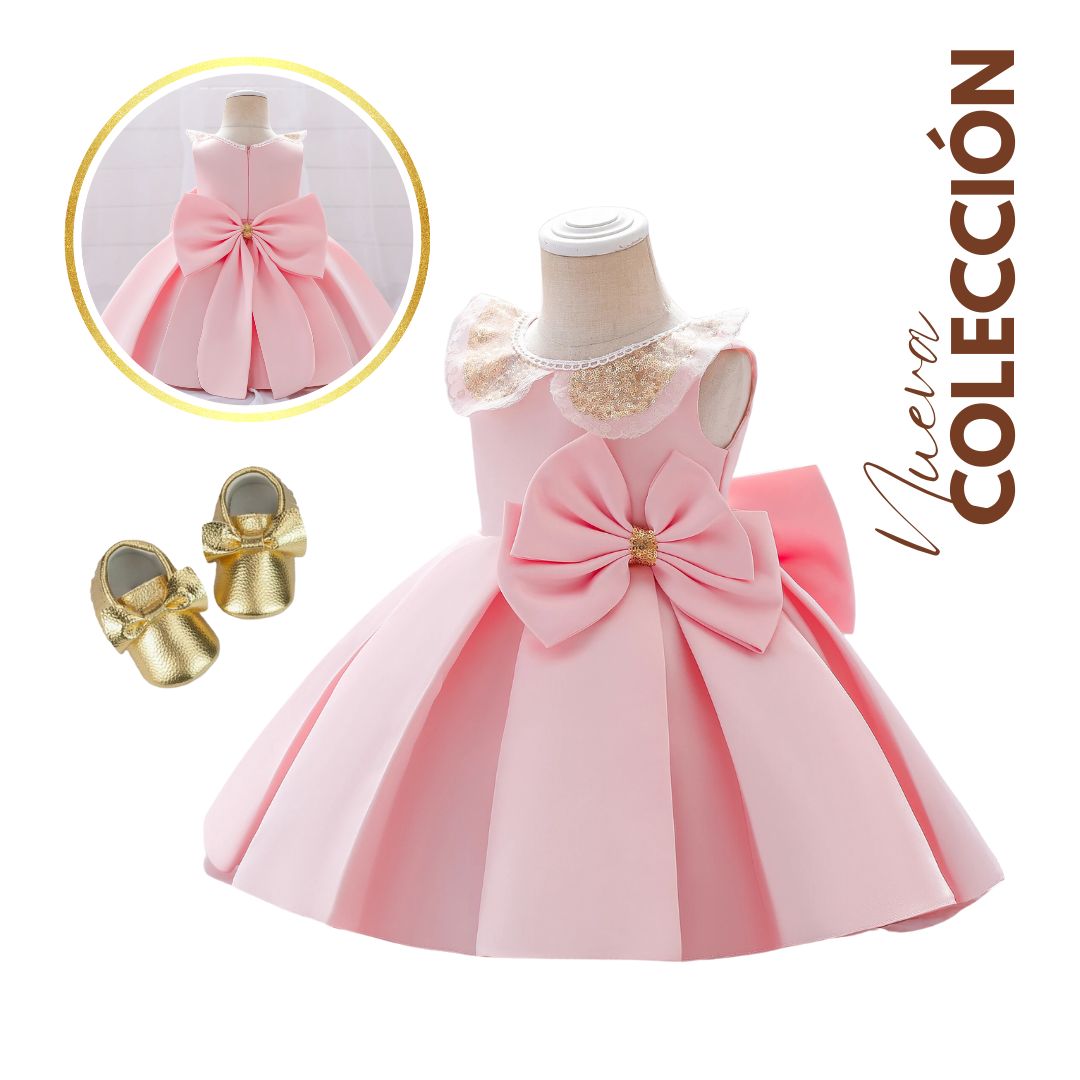 🎉Combo PRIMER AÑO👗  Vestido 🎀 Vincha 🩰Zapatos
