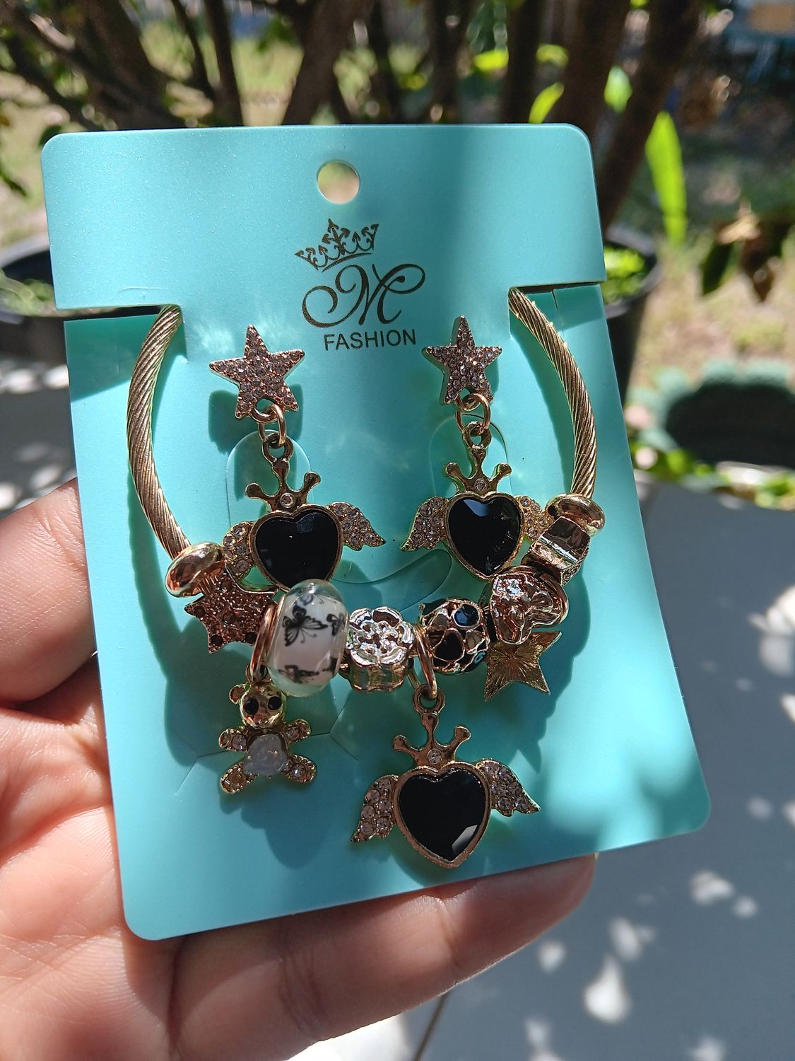 Set bracelet &amp; earrings ORO LAMINADO