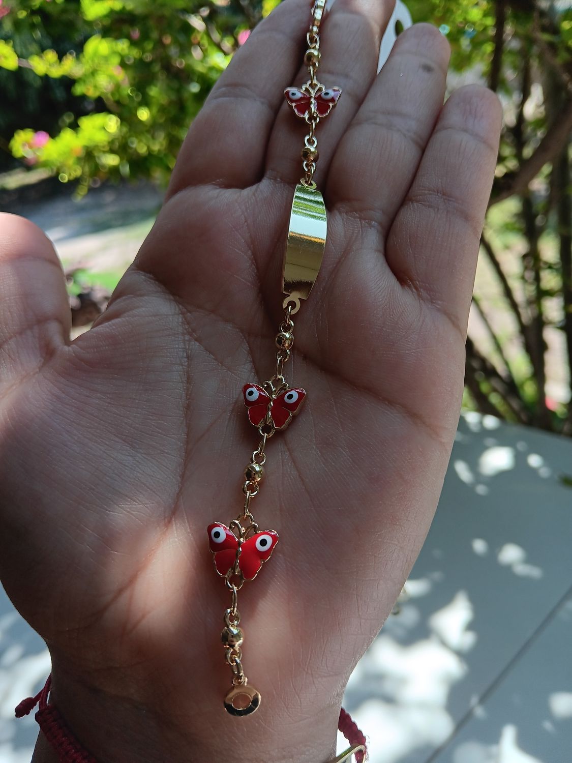 Butterfly OJO Bracelet ORO LAMINADO