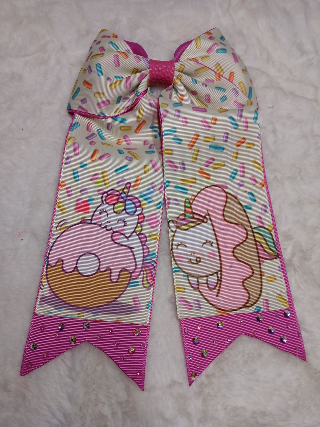 Cheer Bow double ribbon