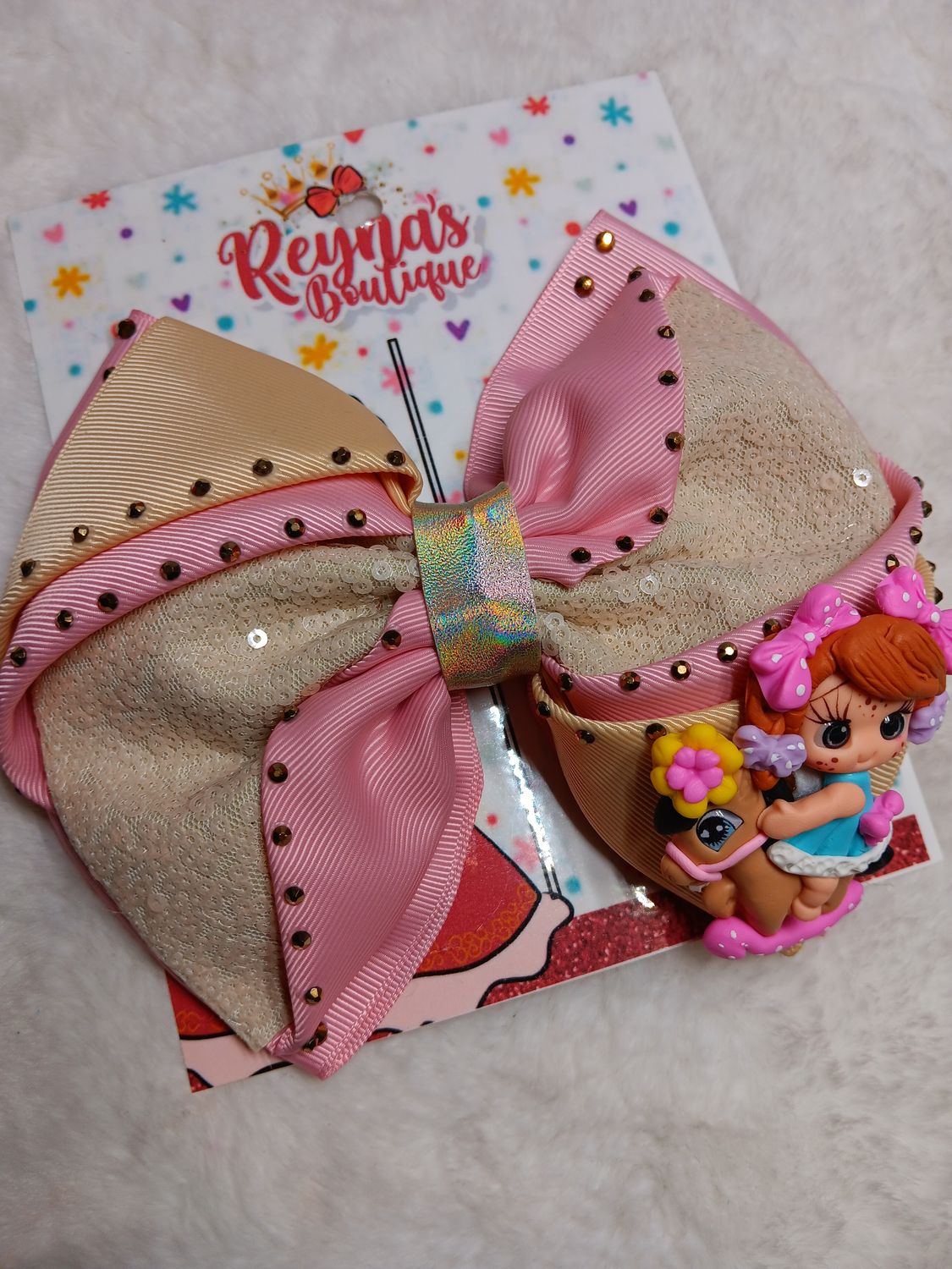 Minnie &amp; Baby CowGirl Bow