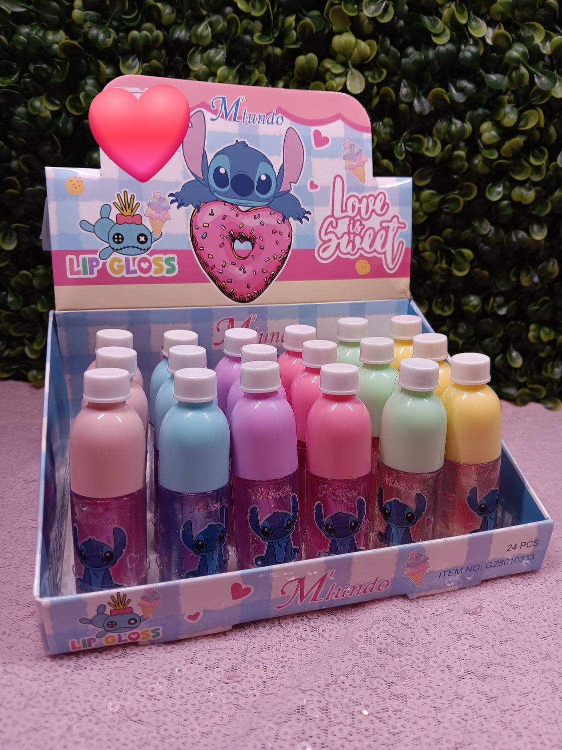 Love is sweet bottle lip Gloss set of 6