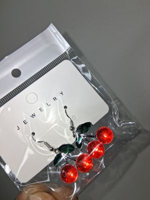 Cherry  Earings Acrylic 