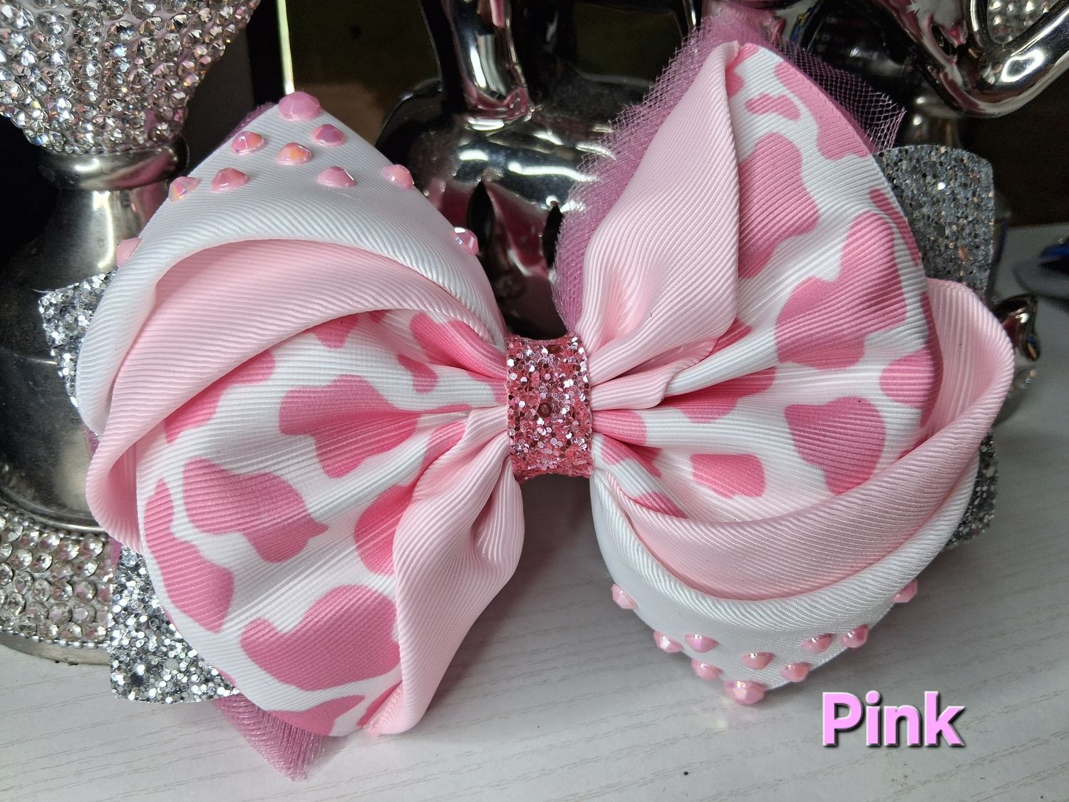 Cow Print Bows