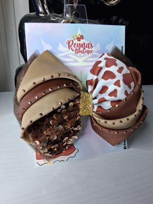 Cow Print Bows
