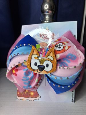 Bluey &amp; Bingo Handmade Bow