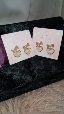 Heart Pearl earrings