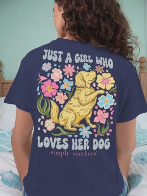 Simply Southern Just A Girl Who Loves Her Dog Tee