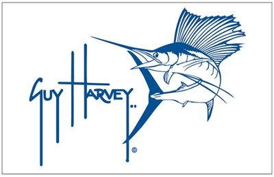 Guy Harvey Marlin Patch Mesh Trucker Hat - Black