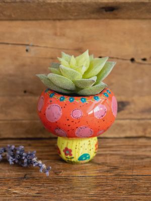 Natural Life Tiny Faux Succulents - Mushroom