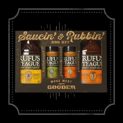 Rufus Teague Saucin&#39; &amp; Rubbin&#39; BBQ Kit (4 Pack)