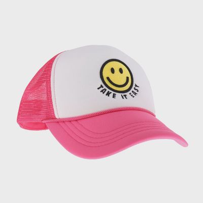 C. C Beanie Take it Easy Smiley Face