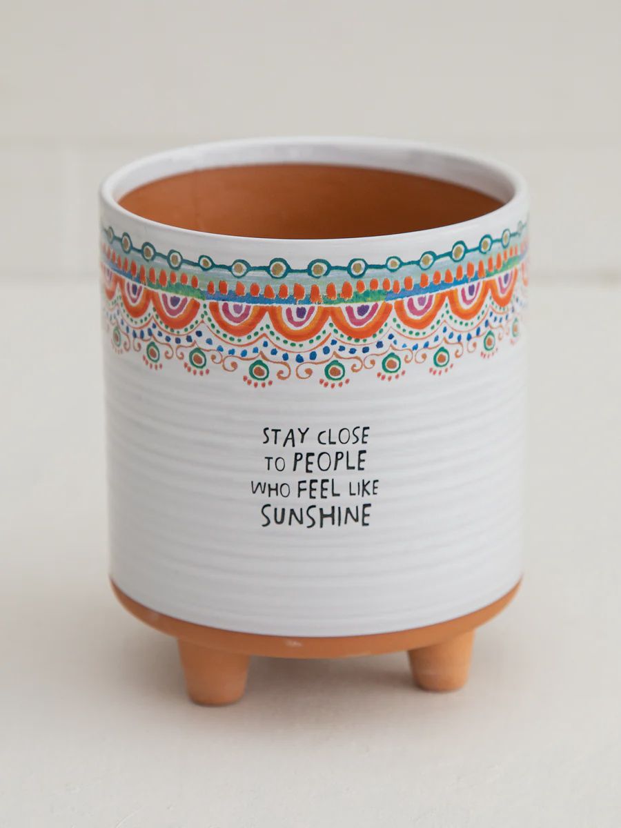 Natural Life Artisan Terracotta Indoor Planter, Medium - Stay Close