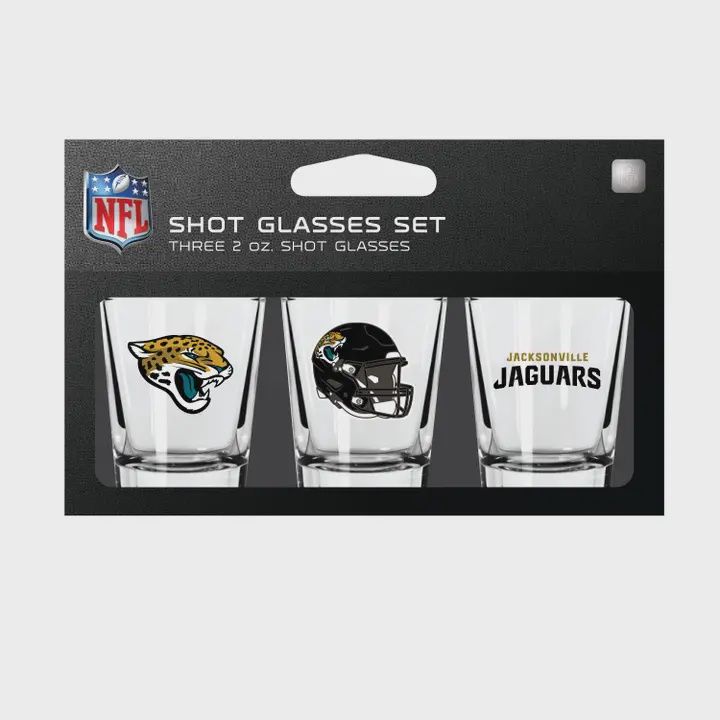 Jacksonville Jaguars 3-Pack Shot Glass Set